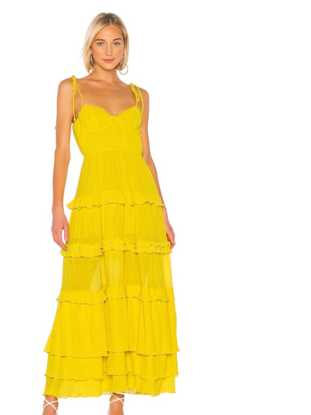 Tularosa Yellow Maxi Dress - Size XS